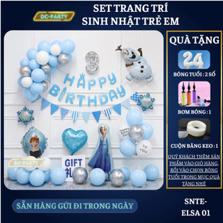 Set trang trí sinh nhật trẻ em hình ellsa SNTE-ELLSA 01