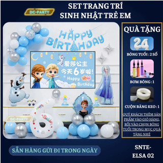 Set trang trí sinh nhật trẻ em hình ellsa SNTE-ELLSA 02