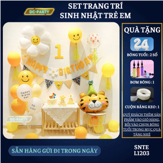 Set trang trí sinh nhật trẻ em hình hổ SNTE-L1203
