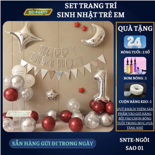 Set trang trí sinh nhật trẻ em SNTE-NGÔI SAO 01