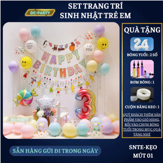 Set trang trí sinh nhật trẻ em SNTE-KẸO MÚT 01
