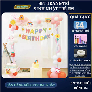 Set trang trí sinh nhật trẻ em SNTE-CHUỖI BÓNG 02