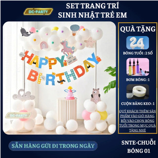 Set trang trí sinh nhật trẻ em SNTE-CHUỖI BÓNG 01