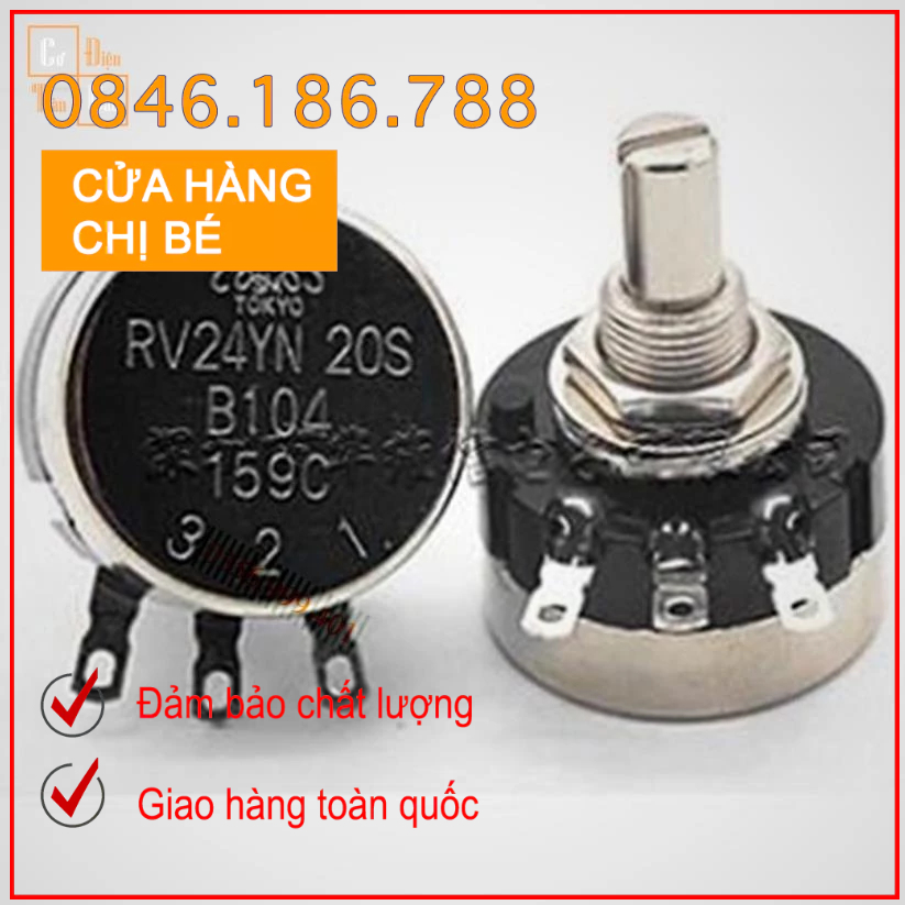 Biến trở tocos Biến trở xoay Chiết áp tocos RV24YN 20S 1K 10K 100K 5k ...