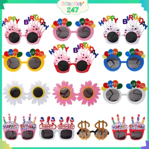 Kính mắt, bờm Happy Birthday, kính sinh nhật vui nhộn dùng trang trí sinh nhật, thôi nôi đầy tháng cho bé