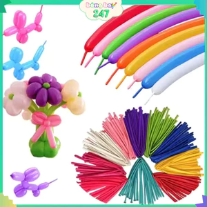 Combo 10 bóng giun nhiều màu sắc, tạo hình nghệ thuật, trang trí sinh nhật, sự kiện, khai trương, lễ kỷ niệm, lễ hội BB6