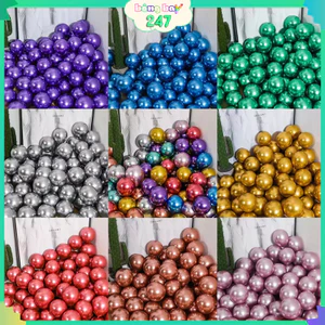 Set 50 Bóng Bay Siêu Nhũ Cao Cấp Trang Trí Sinh Nhật, Cưới, Khai Trương, Kỷ Yếu Đẹp Sang Trọng