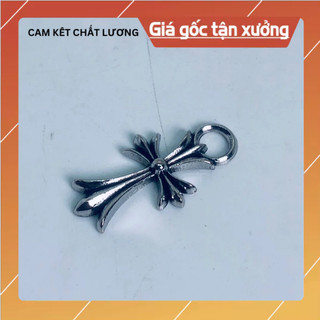 Mặt charm chrome heart mạ bạc giá rẻ.