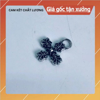 Mặt charm chrome heart mạ bạc giá rẻ.