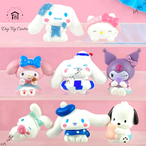 Set quà tặng, phụ kiện trang trí mini mô hình sanrio hoạt hình melody, kuromi cute Tiểu Đội KT