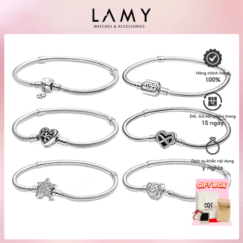 Vòng tay mềm bạc LAMY Bạc S925 Bracelet - Hàng chính hãng — ảnh 1