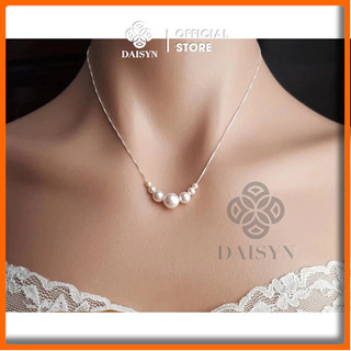 [ DAISYN ] N934 Dây chuyền ngọc trai nhân tạo ,  vòng cổ ngọc trai thuỷ tinh sang trọng cho nữ