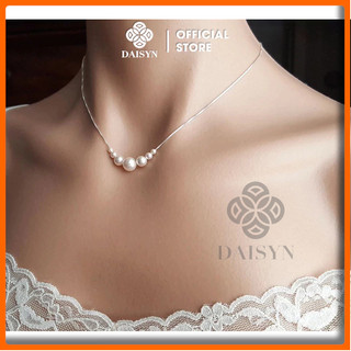[ DAISYN ] N934 Dây chuyền ngọc trai nhân tạo ,  vòng cổ ngọc trai thuỷ tinh sang trọng cho nữ