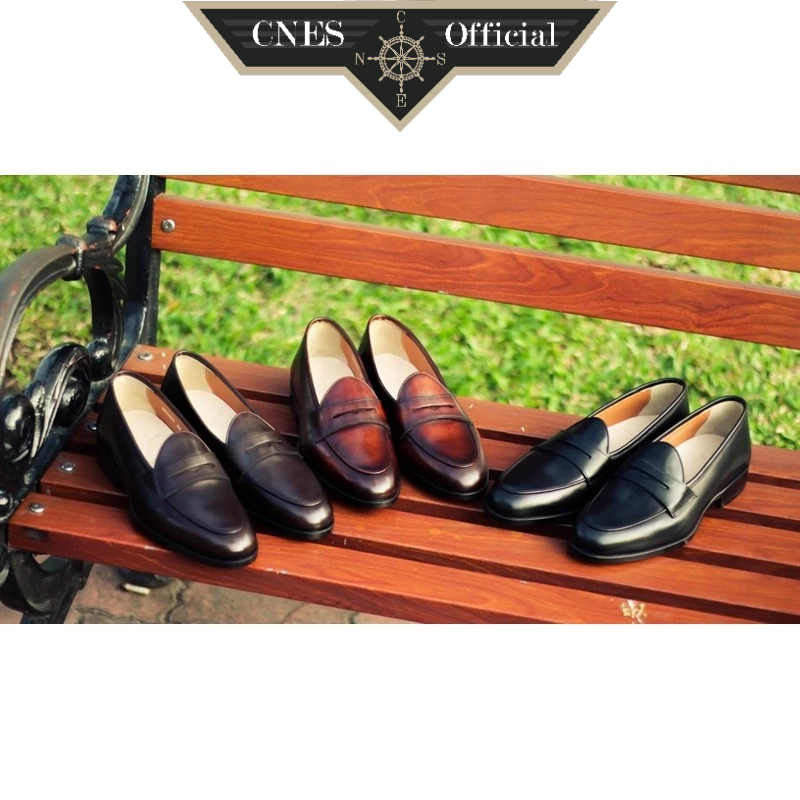 Ảnh Giày Lười Nam Cao Cấp Chất Liệu Da Bê Nhập Khẩu Thương Hiệu CNES (BLP) 1