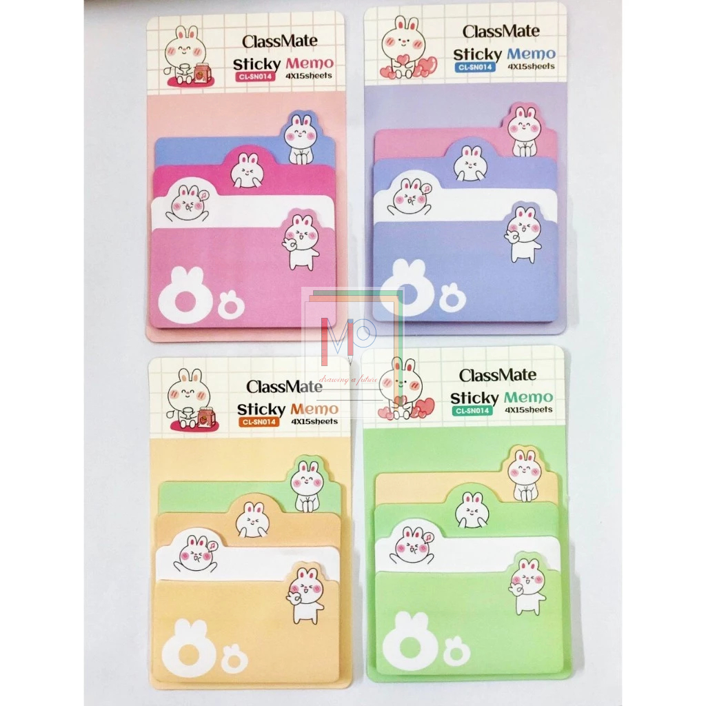 Giấy Note Ghi Chú CLASSMATE Stick Memo CL-SN014 Hình Thỏ Cony (60 tờ ...