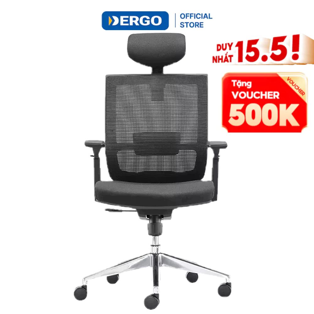 [VOUCHER 500K] Ghế Văn Phòng Cao Cấp Ergonomic Office Chair Velar DERGO