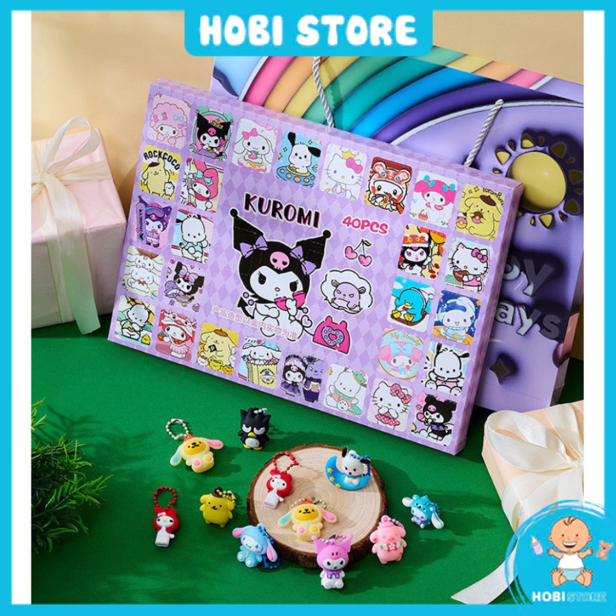 Hidden box hộp quà bất ngờ 40 món Kuromi và Gấu Losto bí mật tặng kèm ...
