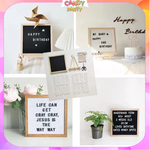 Bảng Gỗ Decor Ghép Tên Handmade Kèm (Chữ, Số, Kí Tự) Trang Trí Sinh Nhật, Trang Trí Nhà Cửa