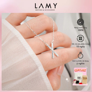 Dây chuyền bạc nữ LAMY X-shaped Necklace Silver 6309 - Dây chuyền bạc ta