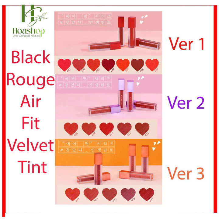 Son Kem Lì Black Rouge Air Fit Velvet Tint