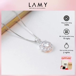 Dây chuyền bạc LAMY Crystal Flower Pendant Silver 6252 - Dây chuyền nữ bạc S925