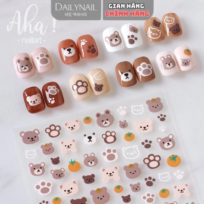 Sticker dán móng Aha (Tổng hợp mẫu) | Shopee Việt Nam