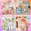 Set Bong Bóng Latex Màu Xanh, Hồng Trang Trí Tiệc Sinh Nhật Bé Trai Bé Gái CANDY14 SAN