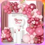Set Bong Bóng Latex Màu Xanh, Hồng Trang Trí Tiệc Sinh Nhật Bé Trai Bé Gái CANDY14 SAN