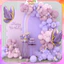 Set Bong Bóng Latex Màu Xanh, Hồng Trang Trí Tiệc Sinh Nhật Bé Trai Bé Gái CANDY14 SAN