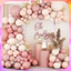 Set Bong Bóng Latex Màu Xanh, Hồng Trang Trí Tiệc Sinh Nhật Bé Trai Bé Gái CANDY14 SAN