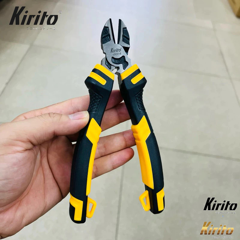 Bộ 3 Kìm Công Nghiệp Cao Cấp Kirito - Thép CR-V Siêu Bền - Hỗ Trợ  Lực Cắt, Kìm Vàng Đen Kirito