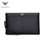 Ví Cầm Tay Nam Da Bò, Clutch Nam Hàng Hiệu WilliamPoLo Túi kẹp nách nam Cao Cấp WLC19 size 27cm — ảnh 3