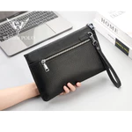 Ví Cầm Tay Nam Da Bò, Clutch Nam Hàng Hiệu WilliamPoLo Túi kẹp nách nam Cao Cấp WLC19 size 27cm — ảnh 4