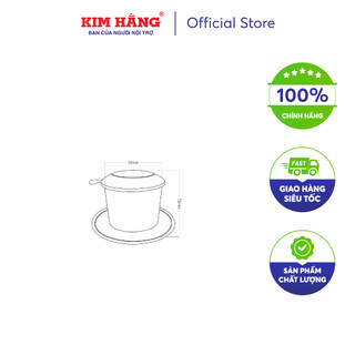 Bộ Phin Cafe Nhôm Likafe Kim Hằng Màu Đen Nâu KHG8076