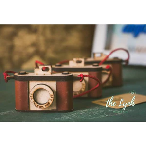 Mô hình Máy Ảnh Cổ 3D bằng gỗ plywood 3mm lắp sẵn | LynhDecor miễn phí khắc tên theo yêu cầu