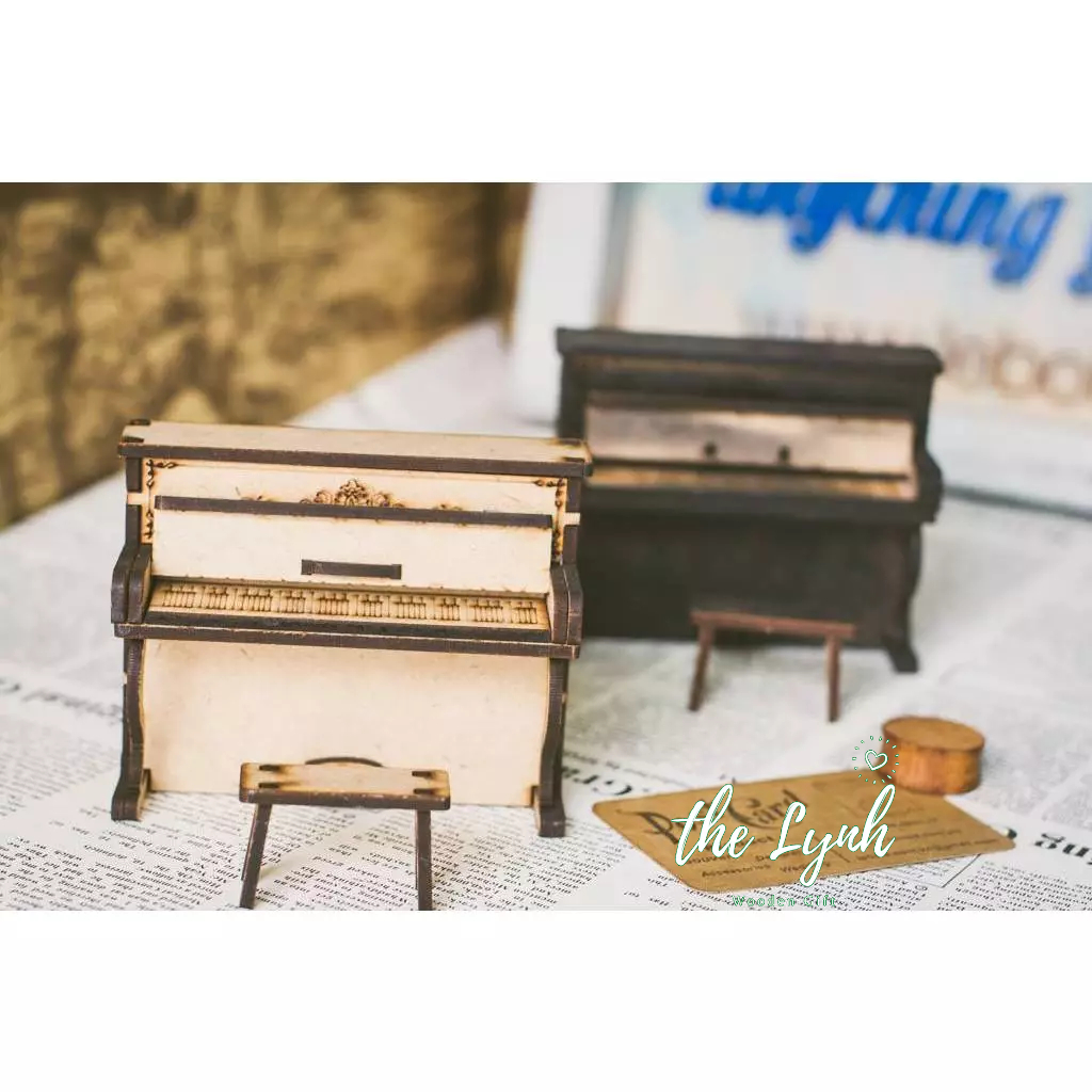Đồ chơi lắp ghép gỗ 3D Mô hình Nhạc cụ Piano Guitar - Mô Hình Lắp Sẵn