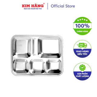 Khay Canteen inox lớn có nắp Kim Hằng KHG0283