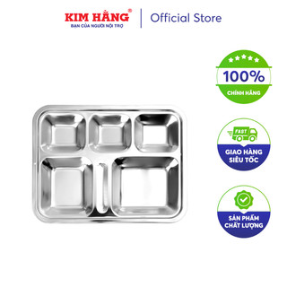 Khay Canteen inox lớn có nắp Kim Hằng KHG0283