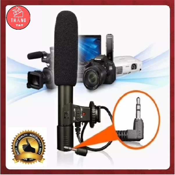 🔥FREESHIP🔥 Micro ghi âm stereo Mic-01 3.5mm DV cho máy quay phim DV SLR ...