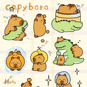😊Bộ Sưu Tập FULL SET Các Mẫu Blind Box Hộp Mù Tượng Mô Hình Chuột Capybara Mini Cute CAPYBARA SHOW😊
