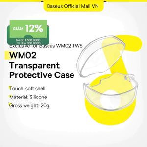 Baseus wm02 vỏ bảo vệ trong suốt all-inclusive silicone waterproof bìa sách