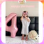 Bong Bóng Kính Nhôm Trang trí sinh nhật thôi nôi màu hồng pastel cho bé cỡ đại BB6