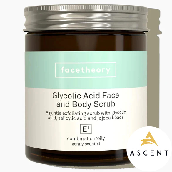 Tẩy tế bào chết ''Facetheory'' Glycolic Acid Face & Body Scrubs 170ml