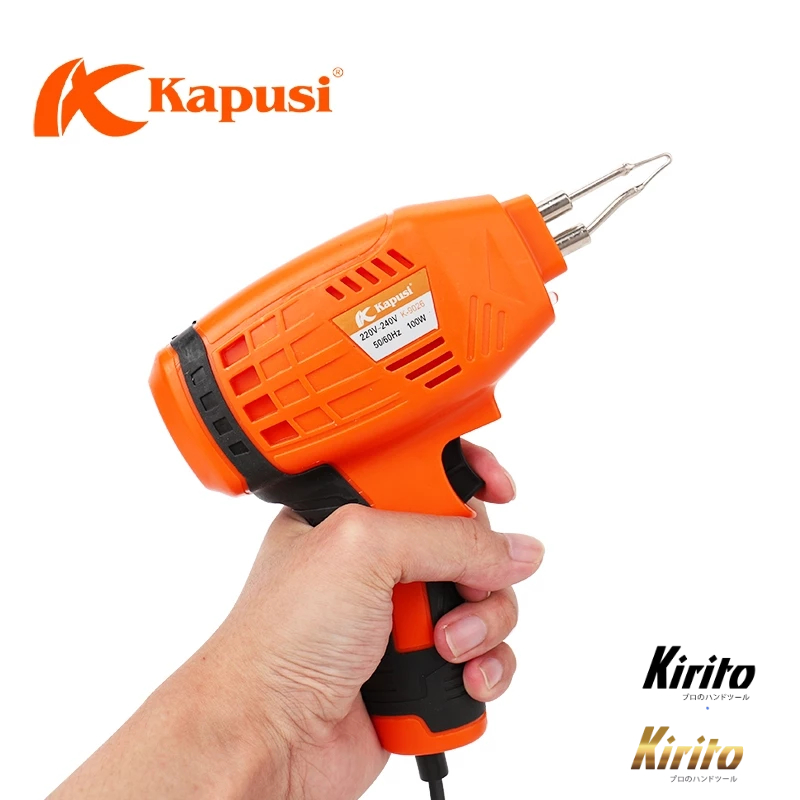 Mỏ hàn xung 100w Kapusi K - 9026 sử dụng điện áp 220v - 50Hz, công suất chuẩn đạt 100w