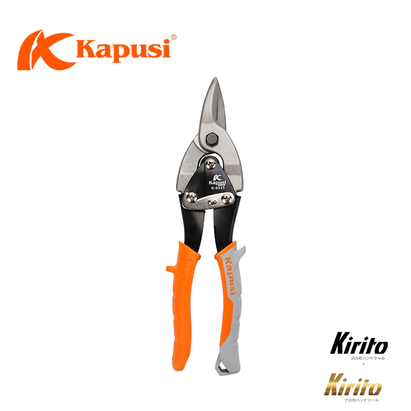 Kéo cắt thạch cao mũi thẳng Kapusi Nhật Bản 10 inch (25cm), thép CR-V