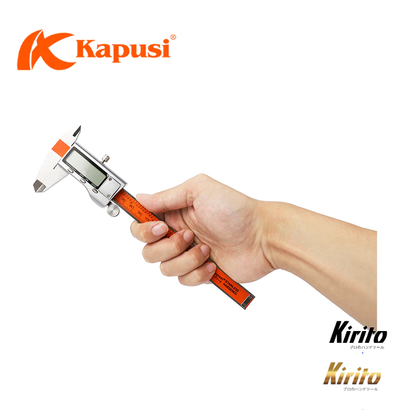 Thước kẹp điện tử cao cấp hãng Kapusi Nhật Bản. Độ chính xác cực cao, thân làm bằng thép không rỉ