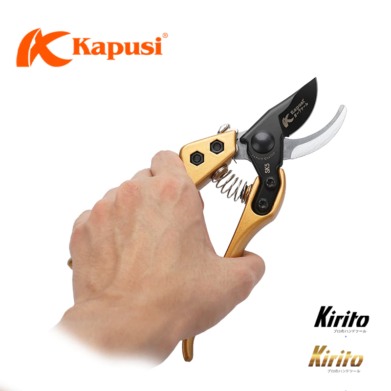 Kéo Cắt Cành Kapusi SK5 Cao Cấp – Kéo Tỉa Bonsai, Cây Cảnh Sắc Bén, Bền Bỉ màu vàng, tím, bạc K8642