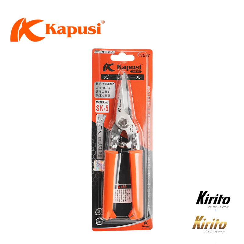 Kéo tỉa dăm Nhật Kapusi Japan lưỡi thép SK-5 siêu bền - siêu sắc
