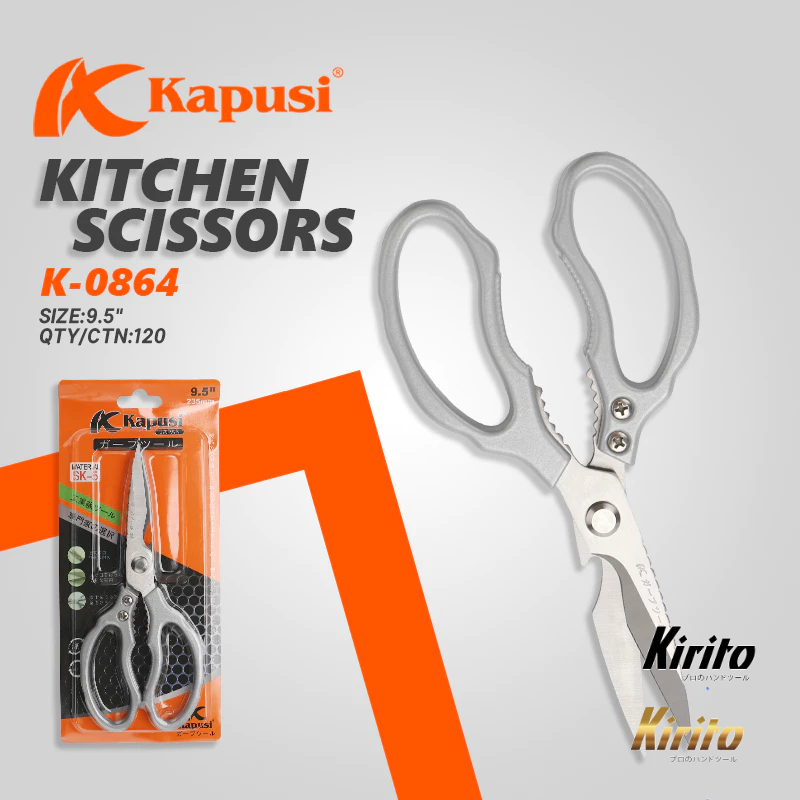 Kéo làm bếp Kéo Nhật đa năng Kapusi JAPAN SK5 siêu sắc bén, kéo cắt gà, cắt thịt, cắt rau củ k0864