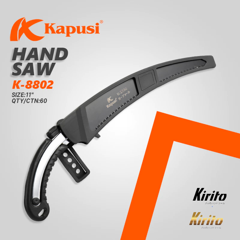 Cưa gỗ cầm tay lưỡi cong hãng Kapusi Japan chiều dài tổng thể 500mm